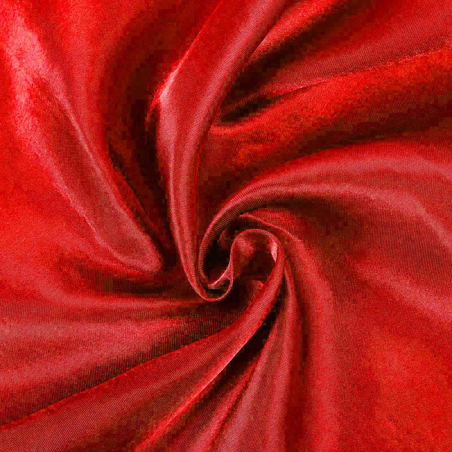 Red Satin Self-Tie Universal Chair Cover, Folding, Dining, Banquet and Standard#whtbkgd