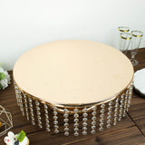 18inch Round Metallic Gold Chandelier Cake Stand Display Plate, Cupcake Dessert Pedestal