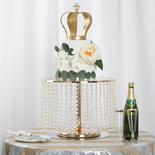 Elevate Your Dessert Display with the Metallic Gold Cake Stand