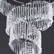 24inch 4-Tier Acrylic Diamond Crystal Chandelier Hanging Pendant Lighting Chandelier