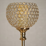 37inch Tall Gold Acrylic Crystal Goblet Votive Candle Holder Centerpiece