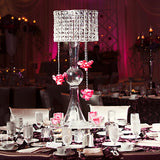 Classic Wedding Party Crystal lighting Chandelier Clear -8.5" Tall + 22" Chandelier Stand