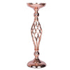 20inch Blush/Rose Gold Reversible Votive Candle Holder Set Flower Ball Pedestal Stand#whtbkgd