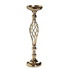 2 Pack | 23inch Gold Reversible Votive Candle Holder Set Flower Ball Pedestal Stand#whtbkgd