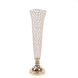 2 Pack | Gold 28Inch Tall Crystal Beaded Trumpet Vase Set, Table Centerpiece#whtbkgd