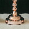 3 Pack | Blush/Rose Gold Acrylic Crystal Beaded Votive Candle Holders, Goblet Candle Holder Set