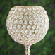 30inch Gold Metal Acrylic Crystal Goblet Candle Holder, Flower Ball Stand