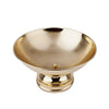 12inch Round Gold Metal Pedestal Flower Pot Floating Candle Bowl, Display Dish#whtbkgd