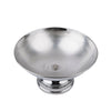 12inch Round Metallic Silver Pedestal Flower Pot Floating Candle Bowl, Display Dish#whtbkgd