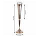 2 Pack | 29inch Shiny Metallic Gold Reversible Hourglass Vase Set, Votive Candle Holders
