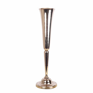 Create a Luxurious Atmosphere with the Shiny Metallic Gold Reversible Hourglass Vase Set