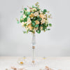 24inch Gold / Clear Acrylic Crystal Flower Bowl Pedestal Stand