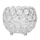 Round Silver Crystal Beaded Metallic Votive Tealight Candle Holder, Multipurpose Table Vase#whtbkgd