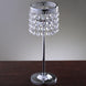 12inch Silver Crystal Beaded Chandelier Votive Pillar Candle Holder, Metal Tealight Candle Stand