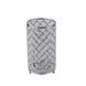 Silver Crystal Beaded Pillar Votive Candle Holder Set, Multipurpose Crystal Flower Stem Vase#whtbkgd