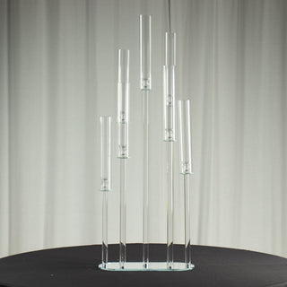 Versatile Wedding Aisle Candlestick Stand with Hurricane Shades
