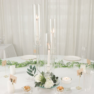 Elegant Clear Crystal Candelabra for Stunning Wedding Centerpieces