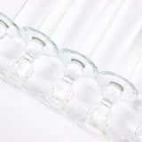 32inch Tall Clear 5-Arm Crystal Round Glass Taper Candle Candelabra