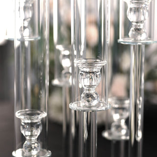Stunning Clear Crystal Cluster Candelabra for Any Occasion