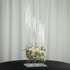 4ft Crystal 9-Arm Cluster Glass Taper / Pillar Square Candle Stand, Hurricane Candle Holder Floral
