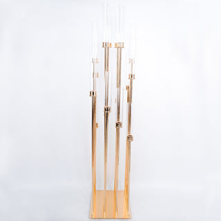 Create an Unforgettable Atmosphere with the Gold 16 Arm Cluster Taper Candle Holder