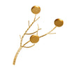 2ft Gold Manzanita Tree Branch Candelabra Metal Twig Branch Candle Holder Stand#whtbkgd