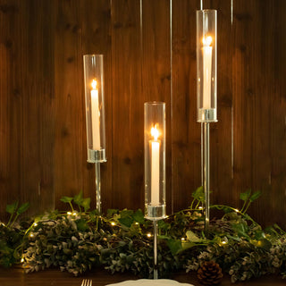 Elevate Your Wedding Decor with Silver Metal Candle Stands