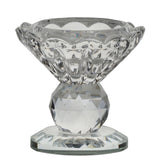 2.5inch Tall Gemcut Premium Crystal Glass Prism Votive Candle Holder Stand#whtbkgd