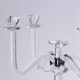 27inch 5 Arm Premium Crystal Glass Taper Candle Holder Candelabra Stand