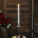 2 Pack | 18inch Tall Clear Crystal Glass Hurricane Taper Candle Holders