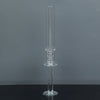 2 Pack | 18inch Tall Clear Crystal Glass Hurricane Taper Candle Holders