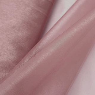Dusty Rose Solid Sheer Chiffon Fabric Bolt