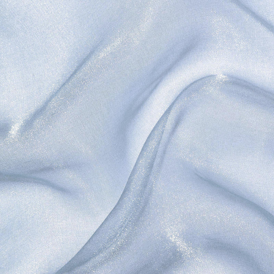 54inch x 10yard | Dusty Blue Solid Sheer Chiffon Fabric Bolt, DIY Voile Drapery Fabric