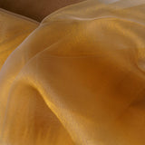 54inch x 10yard | Gold Solid Sheer Chiffon Fabric Bolt, DIY Voile Drapery Fabric