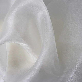 Elevate Your Event Decor with Ivory Solid Sheer Chiffon Fabric