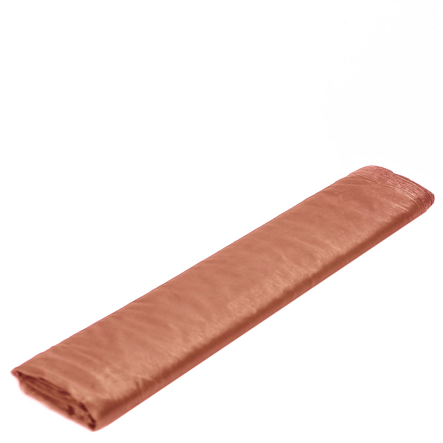 54inchx10yd Terracotta (Rust) Solid Sheer Chiffon Fabric Bolt, DIY Voile Drapery Fabric
