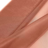 Terracotta (Rust) Solid Sheer Chiffon Fabric Bolt for Every Occasion