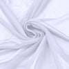 54 inch x 10 Yards | White Solid Sheer Chiffon Fabric Bolt, DIY Voile Drapery Fabric
