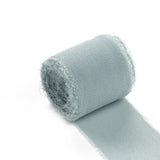 Ice Blue Chiffon Ribbon Roll For Bouquets, Wedding Invitations & Gift Wrapping