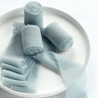 Transform Your Gifts and Bouquets with Ice Blue Silk-Like Chiffon Ribbon