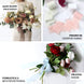 6yd Burgundy Silk-Like Chiffon Linen Ribbon Roll For Bouquets, Wedding Invitations Gift Wrapping