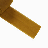 6yd Gold Silk-Like Chiffon Linen Ribbon Roll For Bouquets, Wedding Invitations Gift Wrapping