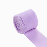 2 Pack | 6yd Lavender Lilac Silk-Like Chiffon Linen Ribbon Roll For Bouquets