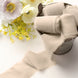 2 Pack | 6yds Nude Silk-Like Chiffon Ribbon Roll, DIY Wedding Bouquet Linen Wrap