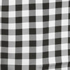 Buffalo Plaid Tablecloth | 120 inch Round | White/Black | Checkered Gingham Polyester Tablecloth#whtbkgd