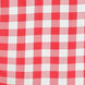Buffalo Plaid Tablecloth | 90"x156" Rectangular | White/Red | Checkered Polyester Linen Tablecloth#whtbkgd
