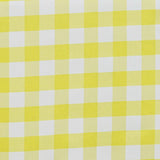 5 Pack | Yellow/White Buffalo Plaid Cloth Dinner Napkins, Gingham Style | 15x15Inch#whtbkgd