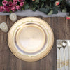 6 Pack 13inch Beaded Gold Acrylic Charger Plate, Plastic Round Dinner Charger Event Tabletop