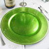 6 Pack 13inch Beaded Lime Acrylic Charger Plate, Plastic Round Dinner Charger Event