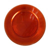 6 Pack 13inch Beaded Orange Acrylic Charger Plate, Plastic Round Dinner Charger#whtbkgd